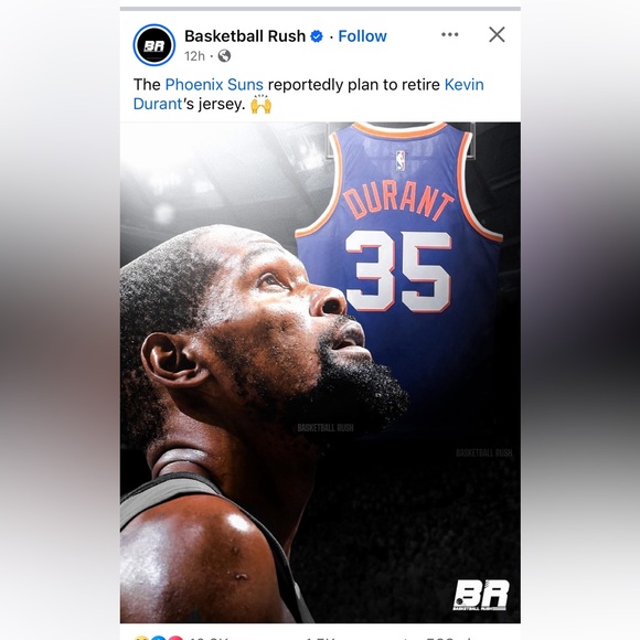 Men's Phoenix Suns Kevin Durant Nike Purple Swingman Jersey - Icon Edition - Picture 2 of 2